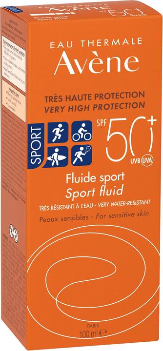 Actual product image Avène Sport Fluid (Suntan cream, SPF 50+, 100 ml, 134 g)