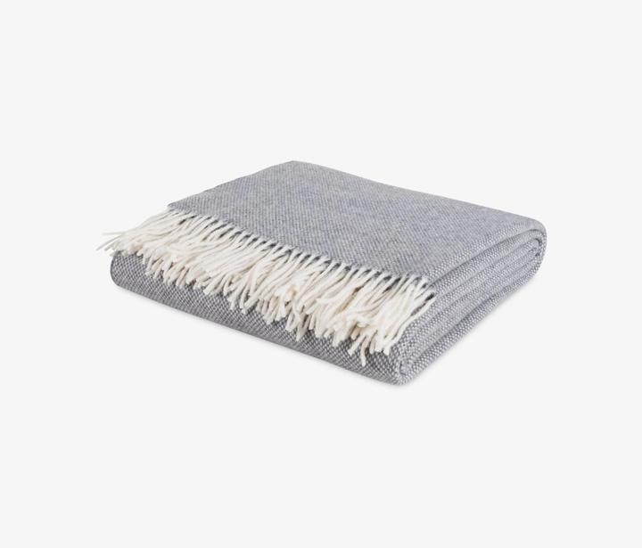 Actual product image Schlossberg Living blanket ANOUK light grey (130 x 200 cm)