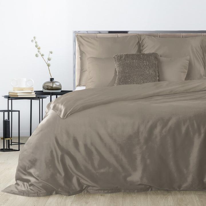 Image du produit Eurofirany EUROFIRANA NOVA Parure de lit en satin de coton de haute qualité, uni, 220 x 200 cm (Housse de couette, 220 x 200 cm)
