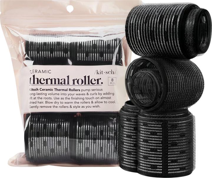 Kitsch Ceramic thermal curler set of 8