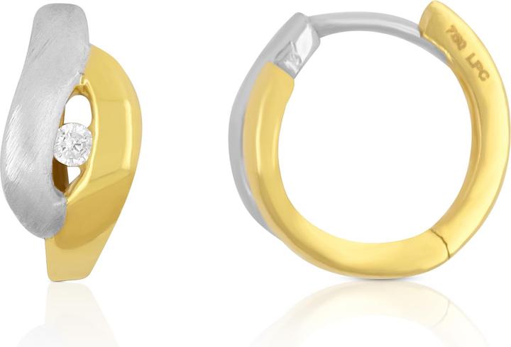 Actual product image Muau Creoles (750, 18 K yellow gold, White gold)