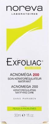 Noreva Acnomega 200 Akne Keratoregulator Pflege Pflege (Körpercreme, 30 ml)