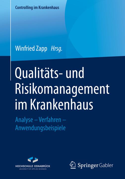 Produktbild Qualitäts- und Risikomanagement im Krankenhaus (Niederländisch, Winfried Zapp, 2020)