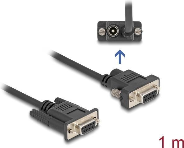 Produktbild Delock Seriell Kabel RS-232 D-Sub9 Buchse zu D-Sub9 Buchse S (1 m)