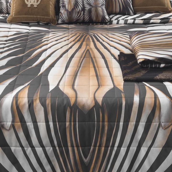Immagine prodotto Roberto Cavalli Biancheria da letto Mako satin Tigresse marrone (Set di biancheria da letto, 135x200 cm + 80x80 cm)