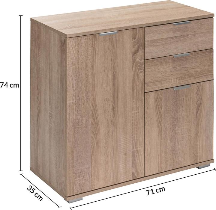 Image du produit Casaria Buffet (71 x 74 x 35 cm)