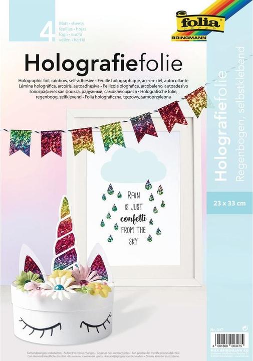 Produktbild Folia Holographische Folie Regenbogen (4 x)