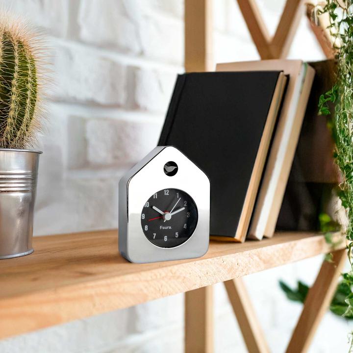 Image du produit Fisura MINI HOUSE ALARM CLOCK chrome