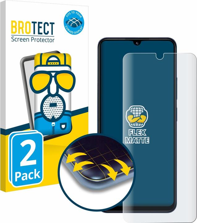 Produktbild BROTECT Fullscreen Schutzfolie Displayschutz Folie Matt Entspiegelungsfolie (2 Stück, Xiaomi Redmi 14C)