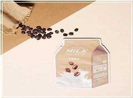 Immagine prodotto A'Pieu Maschera in fogli di latte al caffè One Pack (1000 ml)