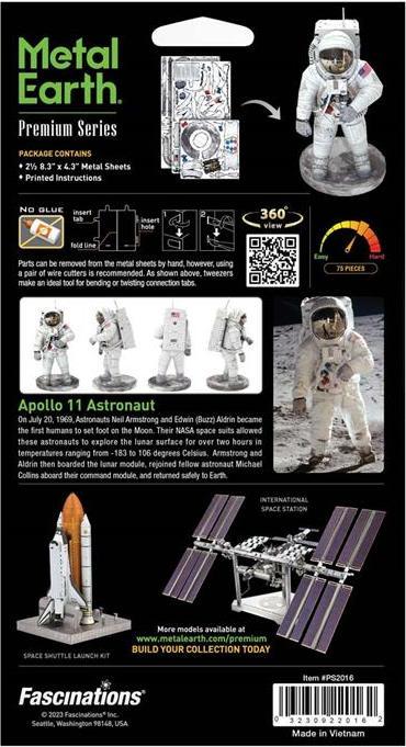 Immagine prodotto Metal Earth Serie Premium Astronauta Apollo 11 PS2016
