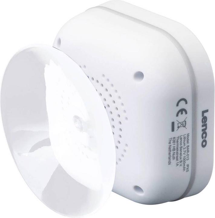 Actual product image Lenco Bathroom radio BAR 013 waterproof wireless speaker (Rechargeable battery operated)