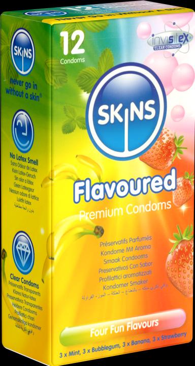 Produktbild Skins Condom Flavours 12 Pack (12 Stk.)