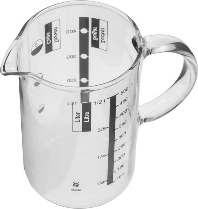 Productafbeelding WMF Maatbeker 0,5l met 4 maateenheden Gourmet hittebestendig glas (500 ml)