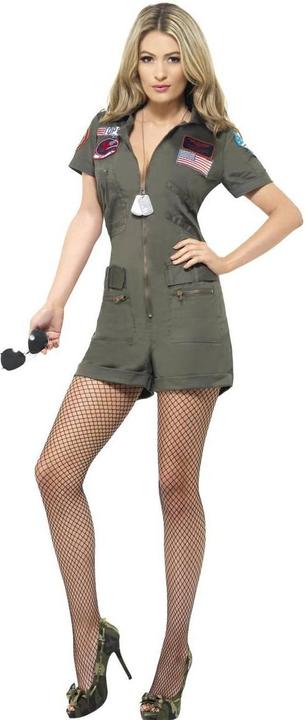 Actual product image Top Gun Womens/Ladies Aviator Costume Set (S)