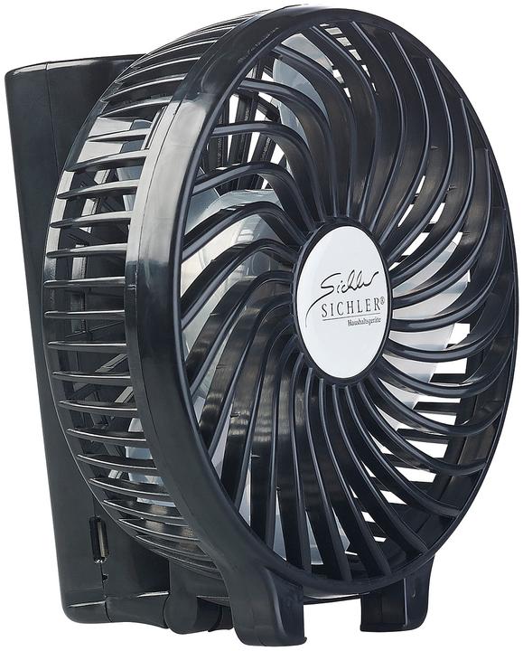 Produktbild Pearl Zusammenklappbarer 2in1-Akku-Hand- & Tisch-Ventilator (60 dB)