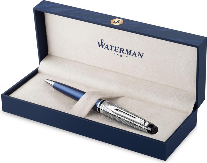 Immagine prodotto Waterman Biros Expert DeLuxe Blue C.C. (M-blu) (Blu, Metallico, 1 x)