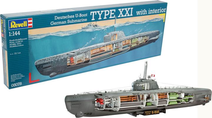 Produktbild Revell U-Boot Typ XXI mit Interieur