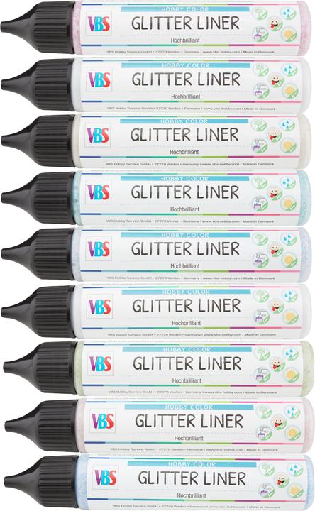 Immagine prodotto VBS Liner glitterato (Glitter argento, 28 ml)