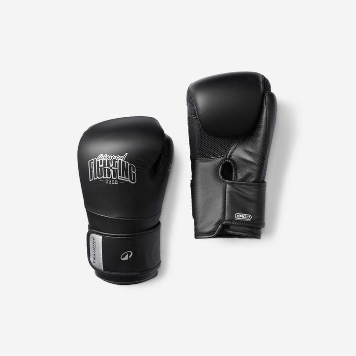 Domyos Boxhandschuhe ergonomischer Schutz - schwarz (10 OZ, 10)
