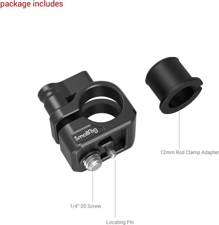 Immagine prodotto SmallRig Morsetto per asta singola da 12 mm/15 mm 3598