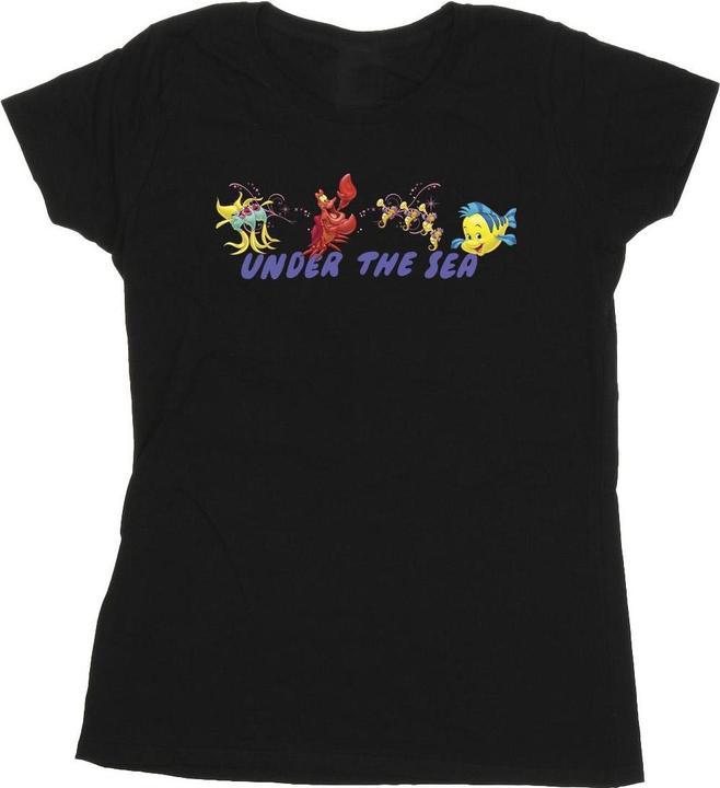 Actual product image Disney Womens/Ladies The Little Mermaid Under The Sea Cotton T-Shirt (XL)
