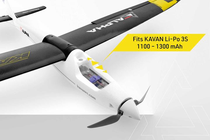 Actual product image Kavan alpha 1500 v2 arf black epo (Aerobatics)