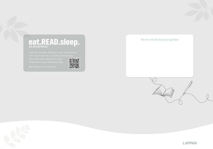 Produktbild eat.READ.sleep - Das Book Journal (Deutsch, Lappan Verlag, 2025)