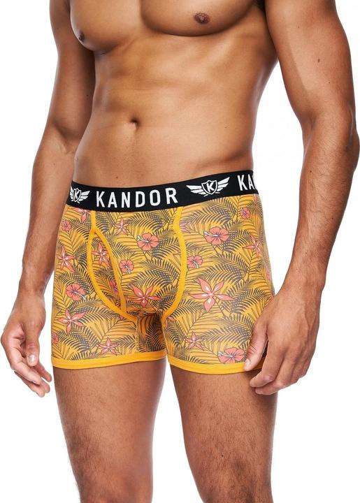 Actual product image Kandor Mens Florid Boxer Shorts (Pack of 7) (S, pack of 7)