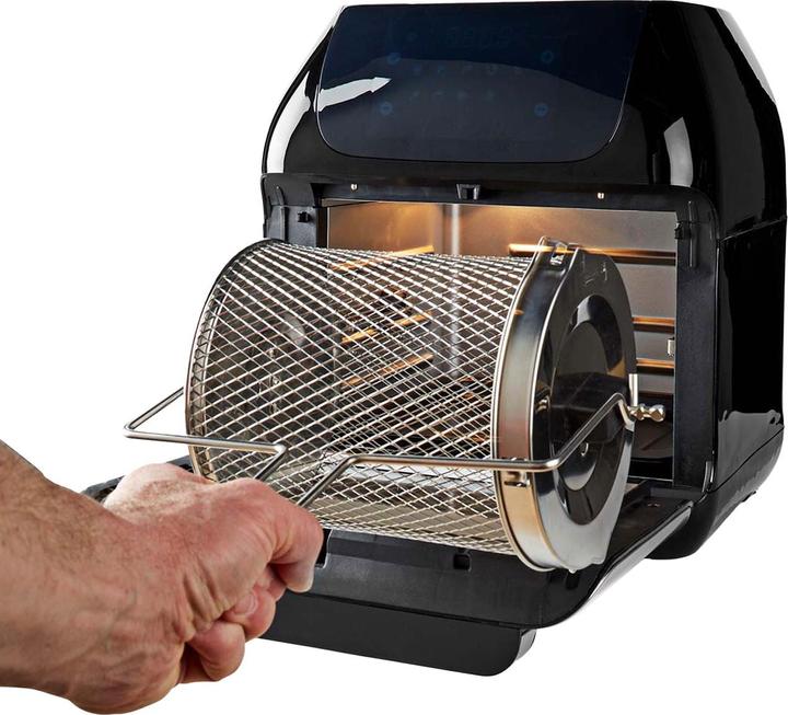 Actual product image Nedis Hot Air Fryer 12 l Timer: 60 min Digital Black (EU plug)