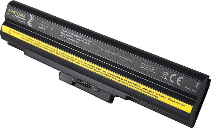 Actual product image Patona Premium Battery f. Sony BPS13 without CD black Vaio VGN-CS11S/P VGN-CS11S/Q VGP- (5200 mAh)