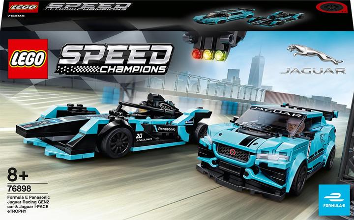 LEGO Formula E Panasonic Jaguar Racing GEN2 car & Jaguar I-PACE eTROPHY (76898, LEGO Speed Champions)