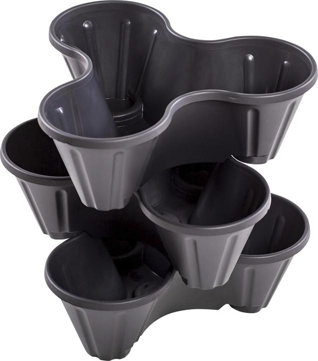 Produktbild UPP Pflanztöpfe, Pflanzturm, stapelbar, Terrakotta, 3er-Set (12 cm)