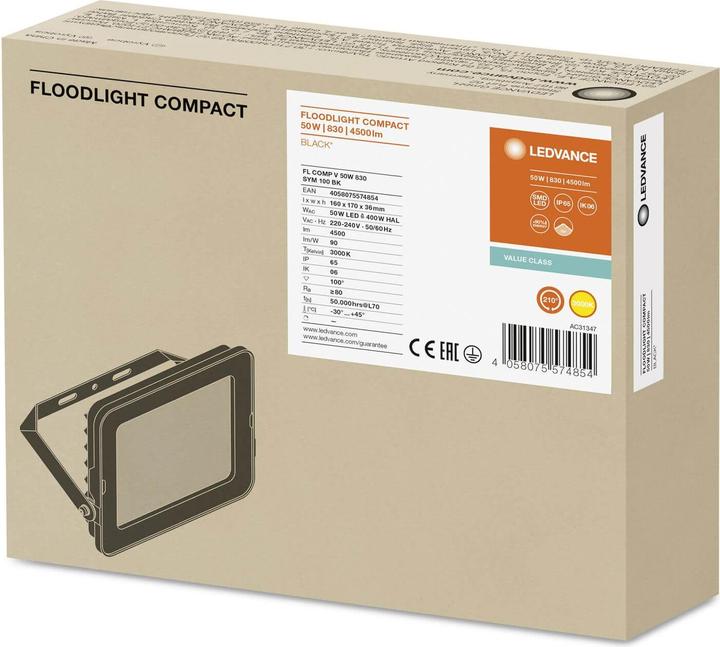 Immagine prodotto Ledvance FL COMP V 50W 830 SY (4500 lm, IP65)