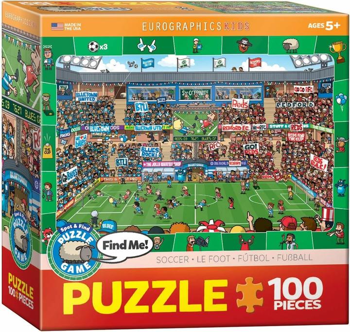Actual product image Eurographics Soccer: Search and find - 100 parts (100 pieces)