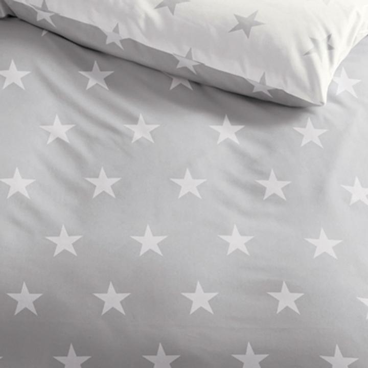 Image du produit BettwarenShop Stars argent (Housse de couette, 200 x 200 cm)