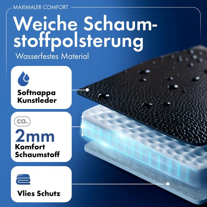 Image du produit Walser Housses de siège pour VW T6 Banquette 3 places arrière en similicuir BJ 07/2015 - aujourd'hui