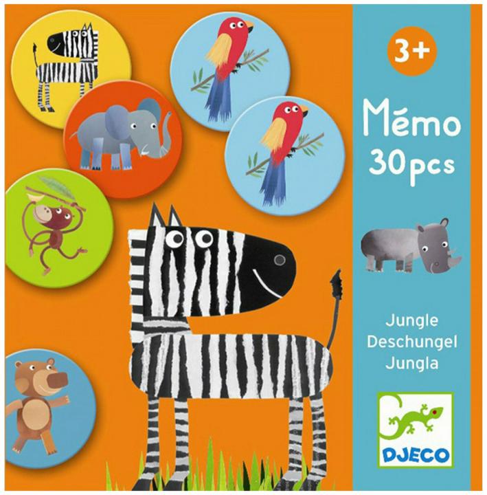 Actual product image Djeco Memory Jungle (German, French, Italian, English)