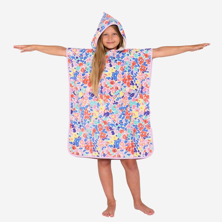 Image du produit Olaian Poncho surf Enfant de 110 à 135 cm - 500 Daisy multicolore (75 x 60 cm)