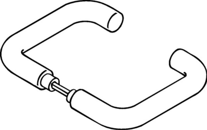 Produktbild Hewi Türdrückerpaar 111.23PBR Kunststoff 99 ohne Rosetten Vierkantstift 8 mm (Türgriff)
