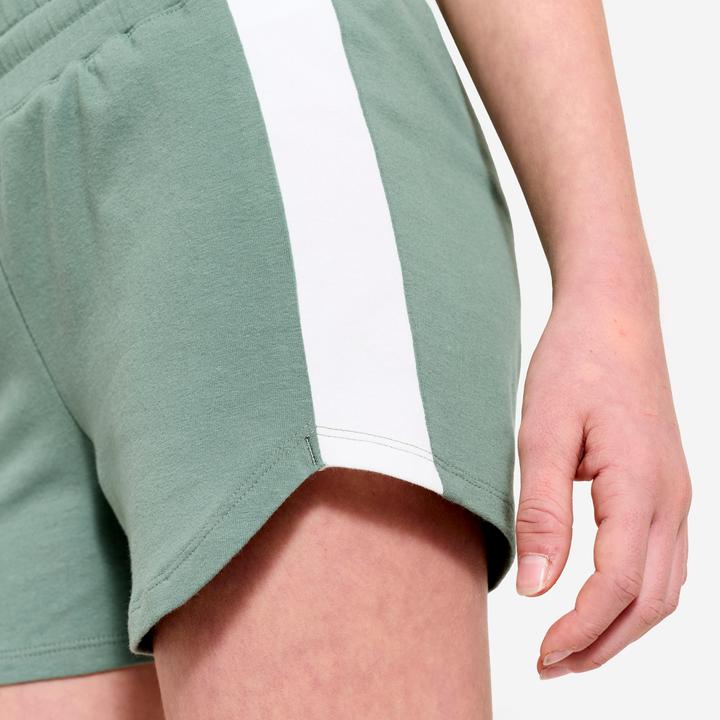Produktbild Domyos Shorts Mädchen Baumwolle - grün (8, 9, 10)