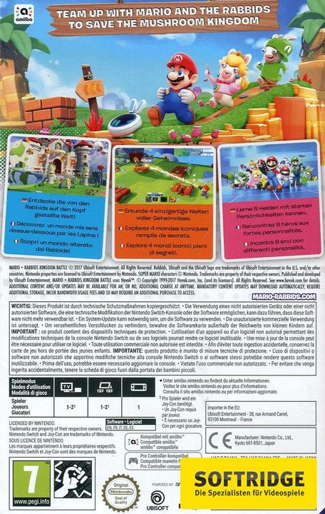Image du produit Ubisoft Mario & Lapins Crétins - Kingdom Battle (Switch, DE)