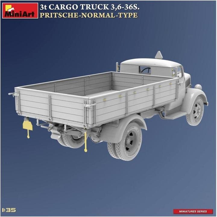 Actual product image 1:35 3t Cargo Truck 3,6-36S Platform Wagon
