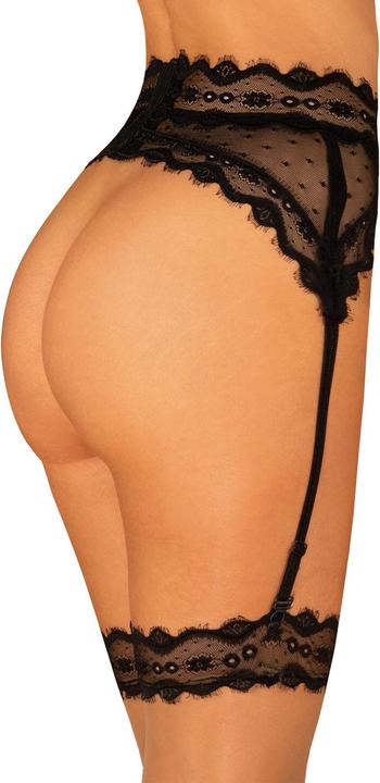 Actual product image Obsessive Suspenderbelt Marrbel - black (L, XL)