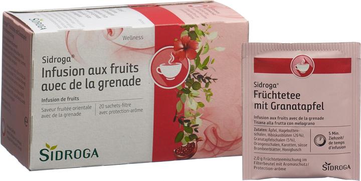 Actual product image Sidroga Fruits with Pomegranate Tea Bag Btl (40 g)