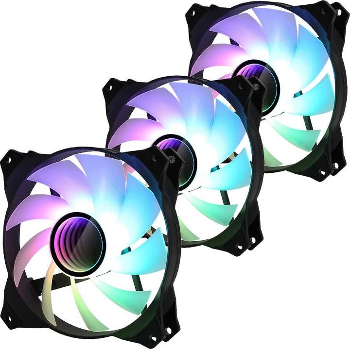 Actual product image Zalman ZM-IF120 Infinity Mirror 120mm ARGB 3-Pack & Controller (120 mm, 3 x)