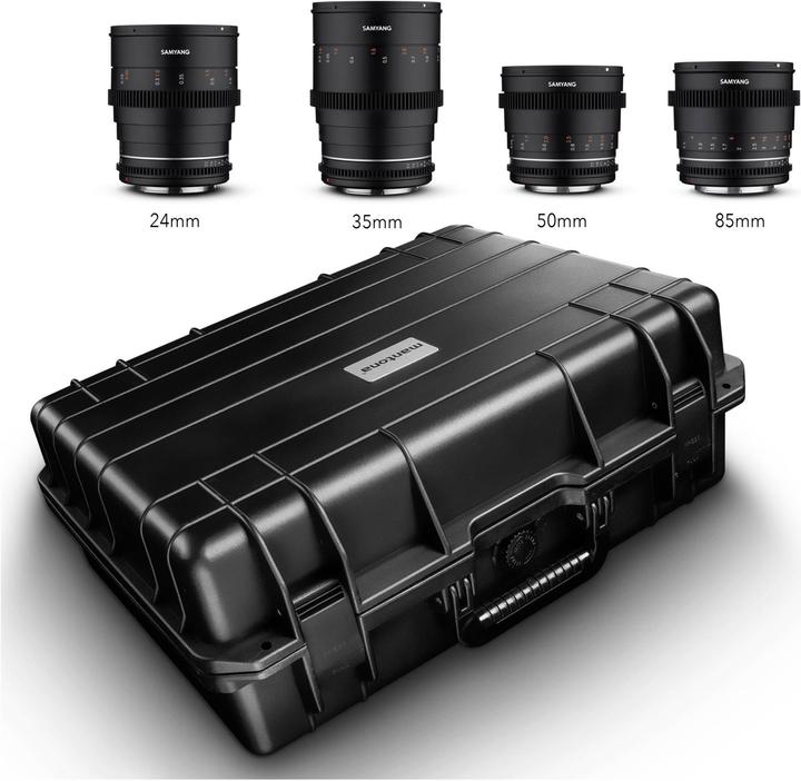 Image du produit Samyang MF 24/35/50/85 MK2 Kit valise VDSLR Sony E (Sony E, Plein format)