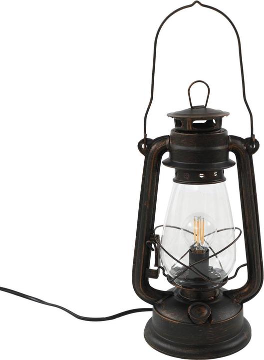 Actual product image Lindby Raisa table lamp Rust/Clear (E14)