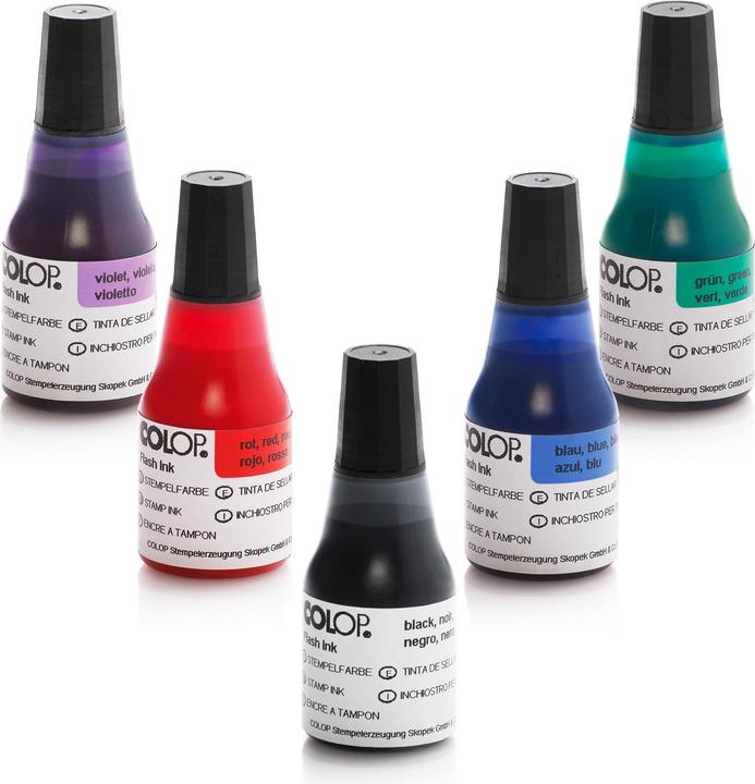 Actual product image Colop 146986 Stamping ink for flash stamp black 25 ml