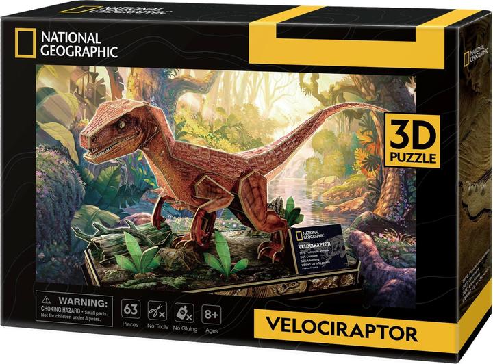 Produktbild NoName 3d Puzzel Velociraptor (63 Teile)